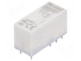 Relay: electromagnetic | DPDT | Ucoil: 12VDC | 8A/250VAC | 8A/30VDC | 8A