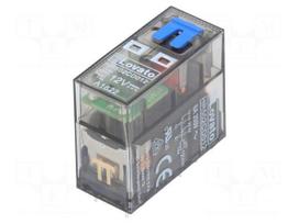 Relay: electromagnetic | DPDT | Ucoil: 12VDC | 8A/250VAC | 8A/30VDC | 8A