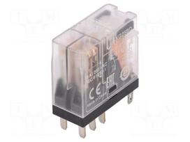 Relay: electromagnetic | DPDT | Ucoil: 24VDC | 5A/250VAC | 5A/30VDC | 5A
