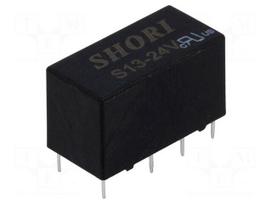 Relay: electromagnetic | DPDT | Ucoil: 24VDC | 0.5A/125VAC | 1A/30VDC