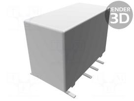Relay: electromagnetic | DPDT | Ucoil: 24VDC | 0.5A/125VAC | 2A/30VDC