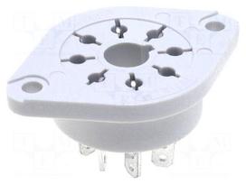 Socket | PIN: 8 | 10A | 250VAC | Mounting: on panel | Series: R15 | octal