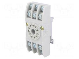 Socket | PIN: 11 | 10A | 250VAC | Mounting: DIN | Leads: screw terminals