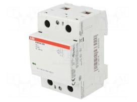 Contactor: 2-pole installation | NO x2 | 24VAC | 24VDC | 100A | DIN | ESB