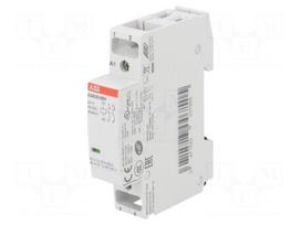Contactor: 2-pole installation | NO x2 | 24VAC | 24VDC | 20A | DIN | ESB