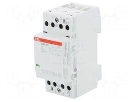 Contactor: 4-pole installation | NO x4 | 24VAC | 24VDC | 25A | DIN | ESB