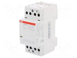 Contactor: 4-pole installation | NO x4 | 12VAC | 12VDC | 25A | DIN | ESB