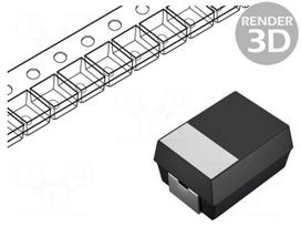 Capacitor: tantalum | 22uF | 35VDC | SMD | Case: E | 2917 | ±10% | -55÷125°C