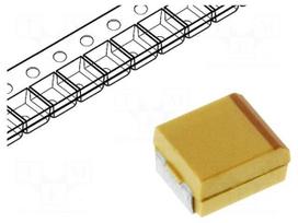 Capacitor: tantalum | 1mF | 4VDC | SMD | Case: X | 2917 | ±10% | Series: T491