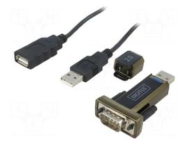 Adapter USB-RS232 | D-Sub 9pin plug,USB A plug | USB 2.0