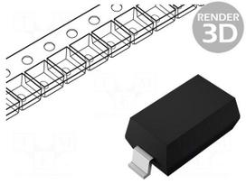 Diode: Zener | 0.5W | 3.9V | SMD | reel,tape | SOD123 | single diode