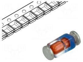 Diode: Zener | 0.5W | 25.1V | 5mA | SMD | reel,tape | quadro MiniMELF