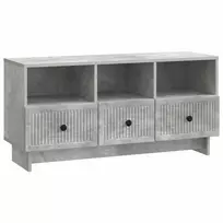 TV staliukas Televizoriaus spintelė Betono pilka 102 x 34,5 x 50 cm