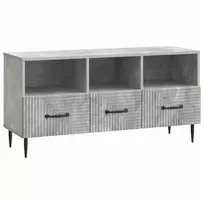 TV staliukas Televizoriaus spintelė Betono pilka 102 x 34,5 x 50 cm