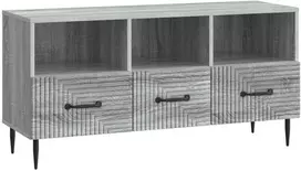 TV staliukas Televizoriaus spintelė Pilka sonoma ąžuolo 102 x 34,5 x 50 cm