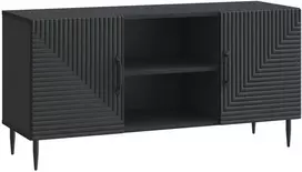 TV staliukas Televizoriaus spintelė Juoda 102 x 34,5 x 50 cm