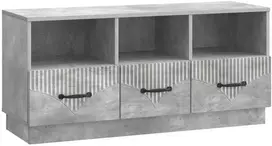 TV staliukas Televizoriaus spintelė Betono pilka 102 x 34,5 x 47 cm
