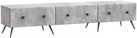 TV staliukas Televizoriaus spintelė Betono pilka 147 x 34,5 x 30 cm