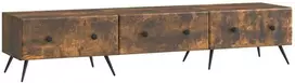 TV staliukas Televizoriaus spintelė Dūminio ąžuolo 147 x 34,5 x 30 cm