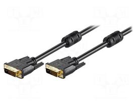 Cable | DVI-D (24+1) plug,both sides | 15m | black