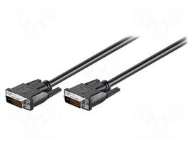Cable | DVI-D (24+1) plug,both sides | 5m | black