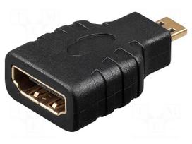 Adapter | HDMI socket,HDMI micro plug | Colour: black