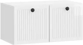 TV staliukas Sieninė TV spintelė Itin blizgi balta 59,5 x 31 x 30 cm