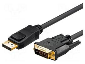 Cable | DisplayPort 1.1 | DisplayPort plug,DVI-D (24+1) plug | 1m