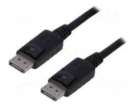 Cable | DisplayPort 1.1 | DisplayPort plug,both sides | 3m | black