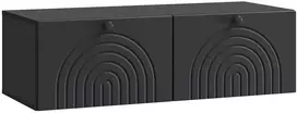TV staliukas Sieninė TV spintelė Juoda 99 x 41 x 30 cm Apdirbta mediena