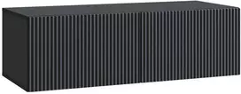 TV staliukas Sieninė TV spintelė Juoda 98 x 41 x 30 cm Apdirbta mediena