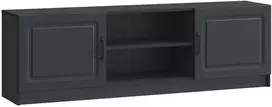 TV staliukas Televizoriaus spintelė Juoda 150 x 31 x 47 cm Apdirbta mediena