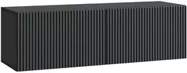 TV staliukas Sieninė TV spintelė Juoda 98 x 31 x 30 cm Apdirbta mediena