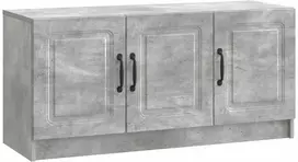 TV staliukas Televizoriaus spintelė Betono pilka 99 x 34,5 x 47 cm
