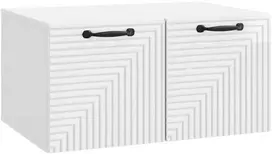 TV staliukas Sieninė TV spintelė Itin blizgi balta 59,5 x 41 x 30 cm