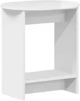 Šoninis stalas Itin blizgi balta 50 x 39,5 x 55 cm