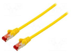 Patch cord | S/FTP | 6 | stranded | Cu | LSZH | yellow | 1m | halogen free