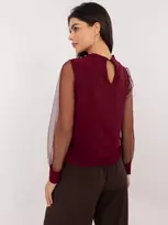 Bordo spalvos palaidinė