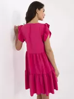 Suknelė fuksijų spalvos elegantiška moterims