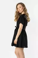 Moteriška suknelė vasarinė iš lino ir viskozės awama
