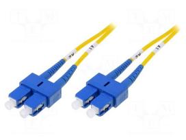 Fiber patch cord | OS1 | both sides,SC/UPC | 10m | LSZH | yellow