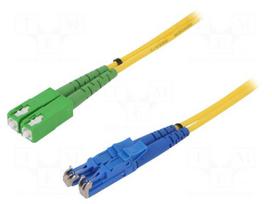 Fiber patch cord | E2/UPC,SC/APC | 2m | Optical fiber: 9/125um