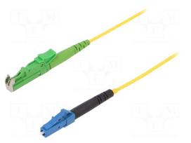 Fiber patch cord | E2/APC,LC/UPC | 3m | Optical fiber: 9/125um