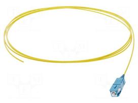 Optic fiber pigtail | SC/UPC | 1m | Optical fiber: 900um | yellow