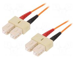 Fiber patch cord | OM1 | both sides,SC/UPC | 2m | LSZH | orange