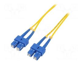 Fiber patch cord | both sides,SC/UPC | 3m | LSZH | yellow