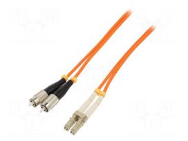 Fiber patch cord | OM2 | FC/UPC,LC/UPC | 3m | LSZH | orange