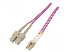 Fiber patch cord | OM4 | LC/UPC,SC/UPC | 2m | LSZH | green