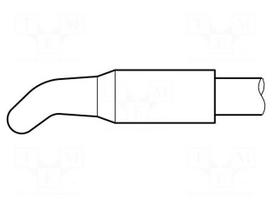 Tip | bent conical | 2.9mm | longlife | for  JBC-AP-A soldering iron