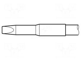 Tip | chisel | 3x1mm | longlife